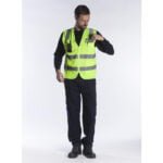 FAGEO REFLECTIVE VEST HIGH DEFINITION WITH ZIPPER AND POCKETS 051 - Image 3