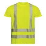 FAGEO T-SHIRT FLUO 100% POLYESTER WITH REFLECTIVE TAPES PRT130