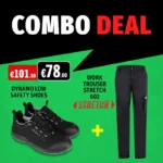 COMBO DEAL: DYNAMO LOW SAFETY SHOES + WORK TROUSER 602